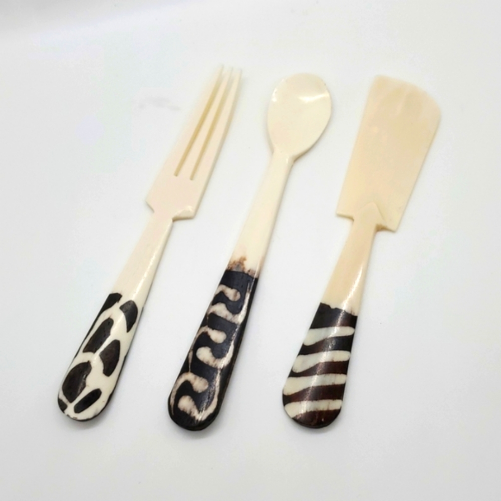 Batik Bone Appetizer Sets Handmade in Kenya Fair Trade